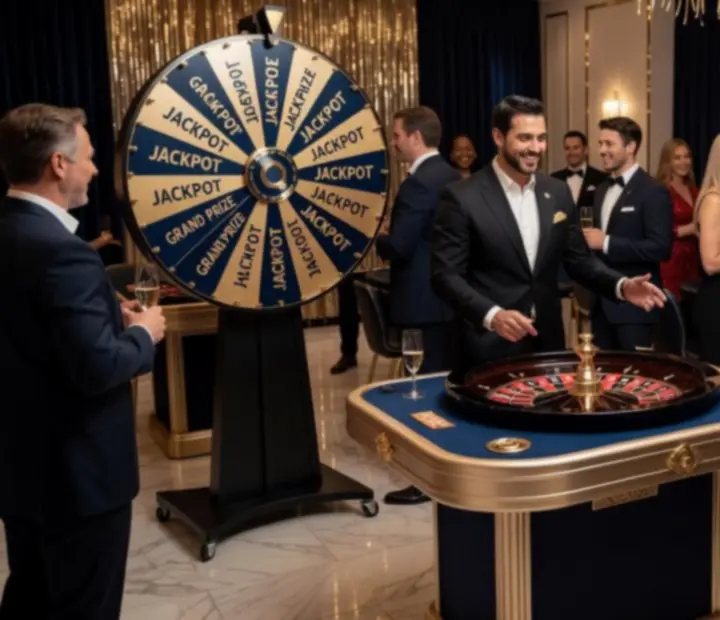 Stacja eventowa DASTONER BT w stylu Vegas z ruletką i blackjackiem